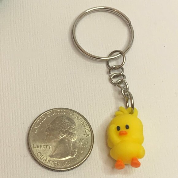 Rubber Duck, Rubber Duck Keychain, Ducky Keychain, Gift Idea, Yellow Duck - Picture 1 of 4